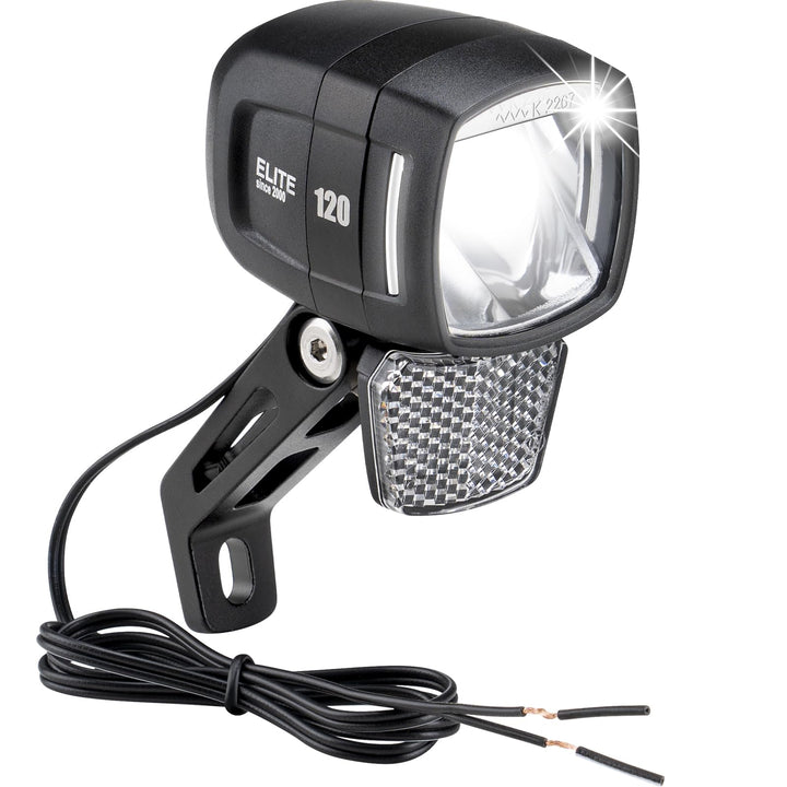 E-Bike Dynamo LED Fahrradlicht Vorne, 30-120 LUX StVZO Zulassung Frontlicht, Fahrradlicht mit Reflek