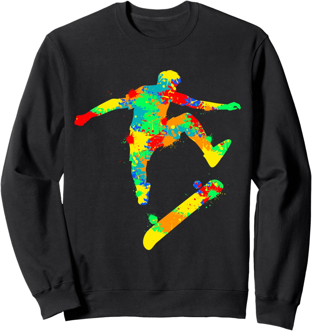 Skateboard Skater Stunt Skater Jungen Kinder Sweatshirt