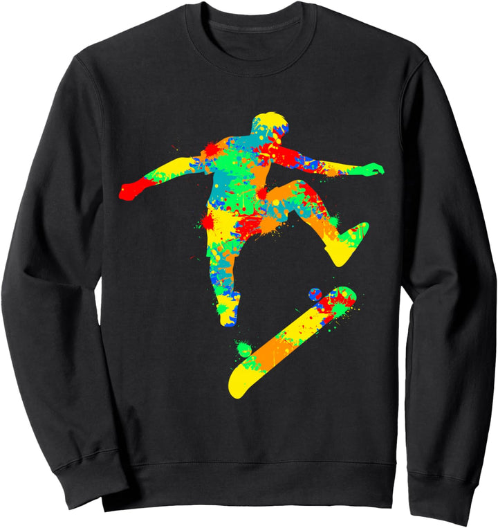 Skateboard Skater Stunt Skater Jungen Kinder Sweatshirt