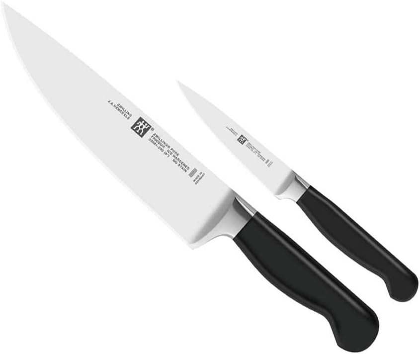 Zwilling 33620-004-0 Pure Messerset, 2-tlg., Rostfreier Spezialstahl, Zwilling Sonderschmelze, Kunst