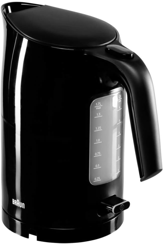 Braun WK 3110 BK Wasserkocher | Füllmenge 1,7 l | 3.000 Watt | Schnellkochsystem | Herausnehmbarer A