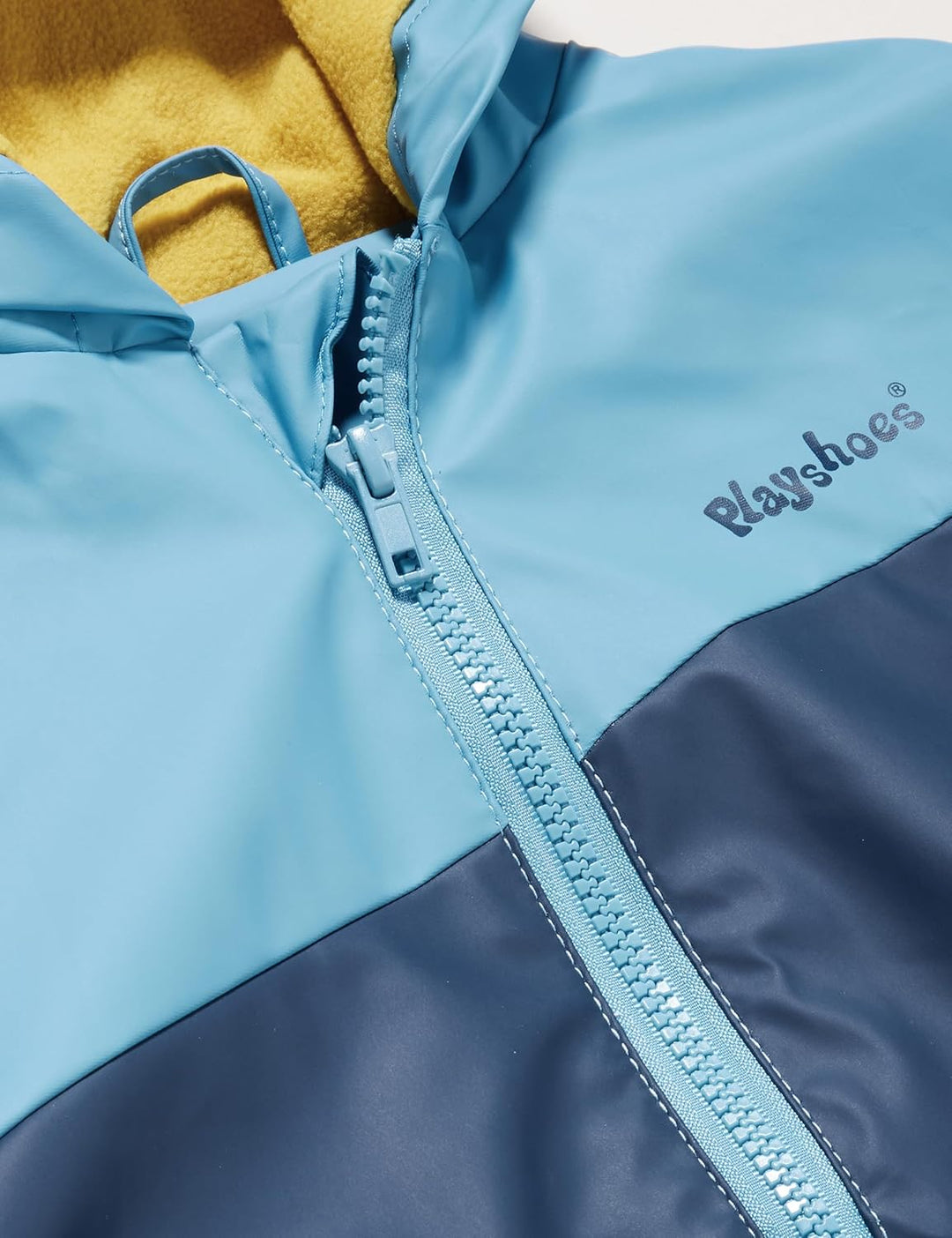 Playshoes Unisex Kinder Fleece-Futter Regenmantel Regenjacke Regenbekleidung 128 Blau, 128 Blau