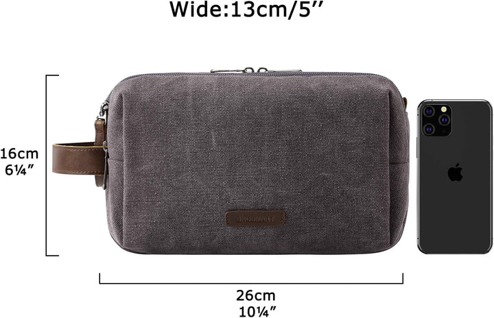 BAGSMART Kulturbeutel für Herren, Reise Kulturtasche Reisezubehör Kosmetiktasche mit Doppelter Reiss