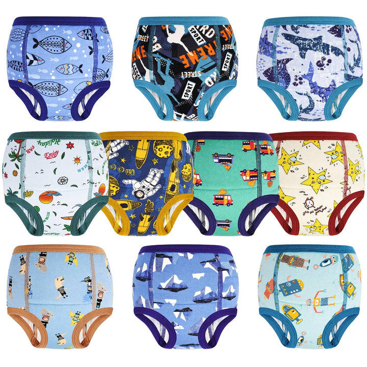 MOEMOE BABY Töpfchen Trainingshose 10 Stück Baby Trainingshosen Töpfchen Unterwäsche Kinder für Jung
