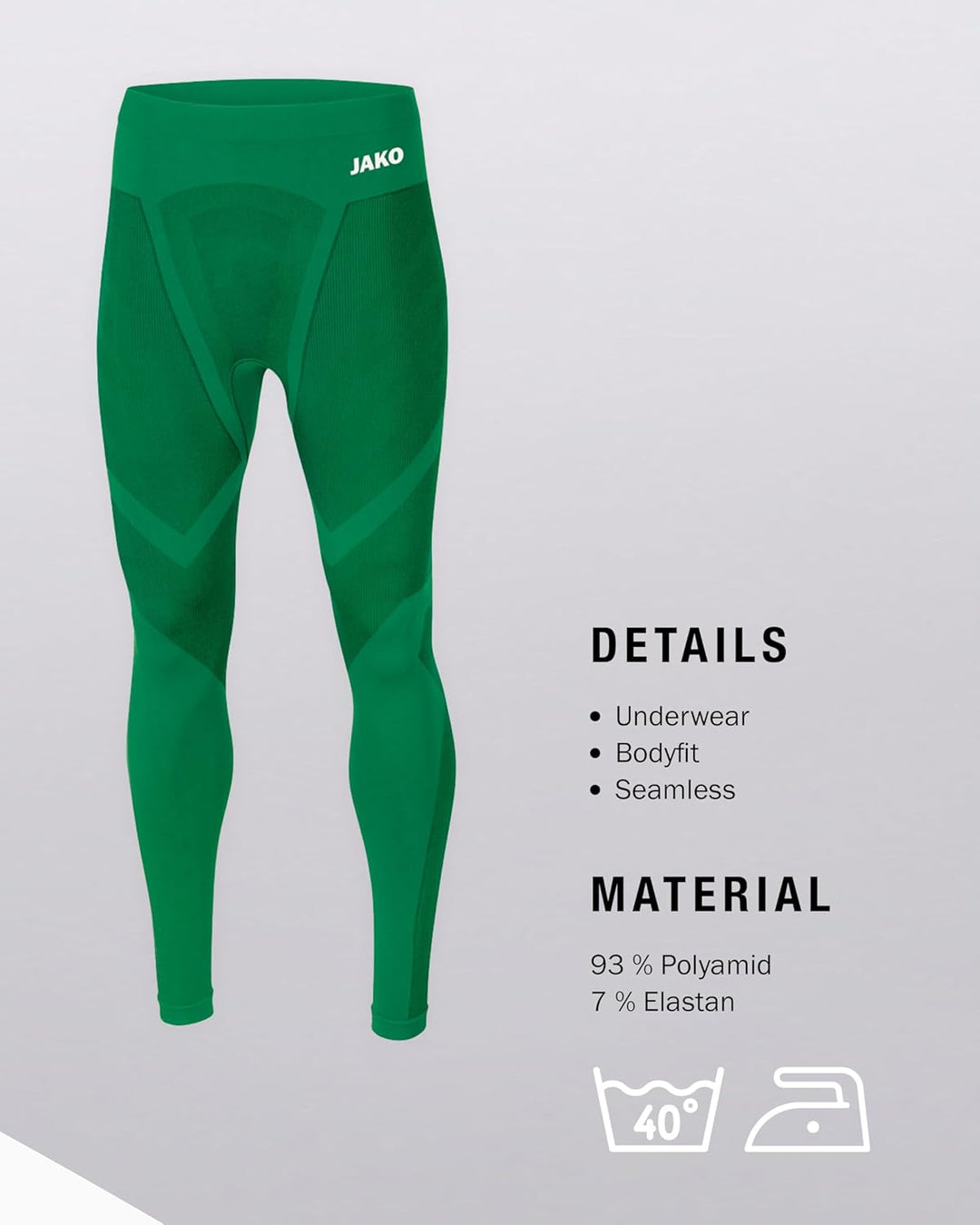 JAKO Comfort 2.0 Long Tight Kids Kinder 9-11 Jahre Grün, 9-11 Jahre Gr&#xFC;n