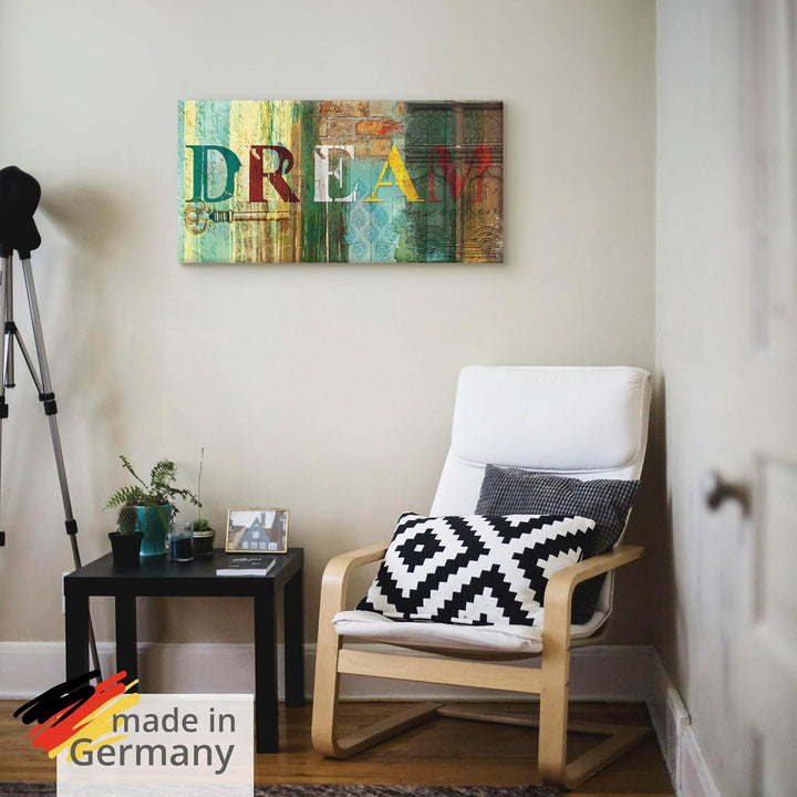 ARTland Leinwandbilder Wandbild Bild auf Leinwand 60 x 30 cm Statement Bilder Sprüche Texte Digitale