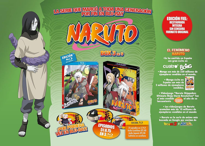 Naruto Box 3 BD Ep. 51-75 - BD