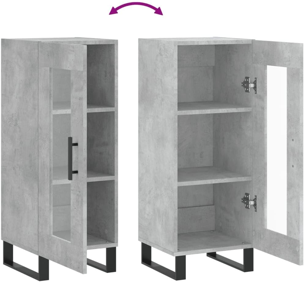 vidaXL Sideboard, Kommode mit viel Stauraum, Beistellschrank Anrichte für Wohnzimmer, Schrank Mehrzw
