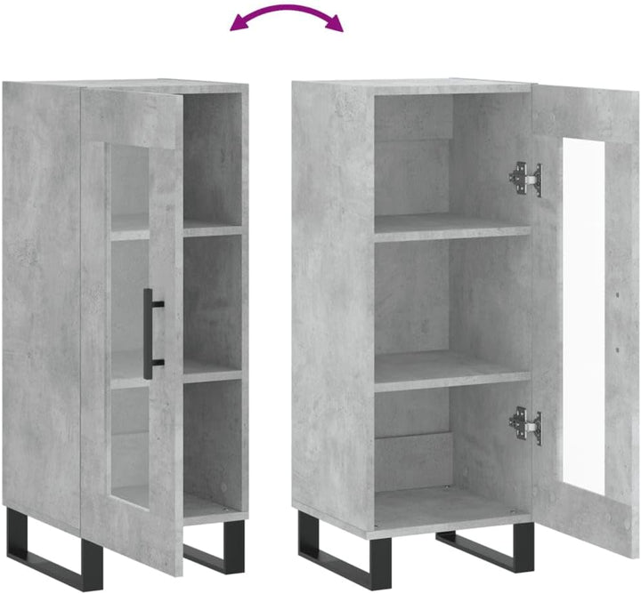 vidaXL Sideboard, Kommode mit viel Stauraum, Beistellschrank Anrichte für Wohnzimmer, Schrank Mehrzw