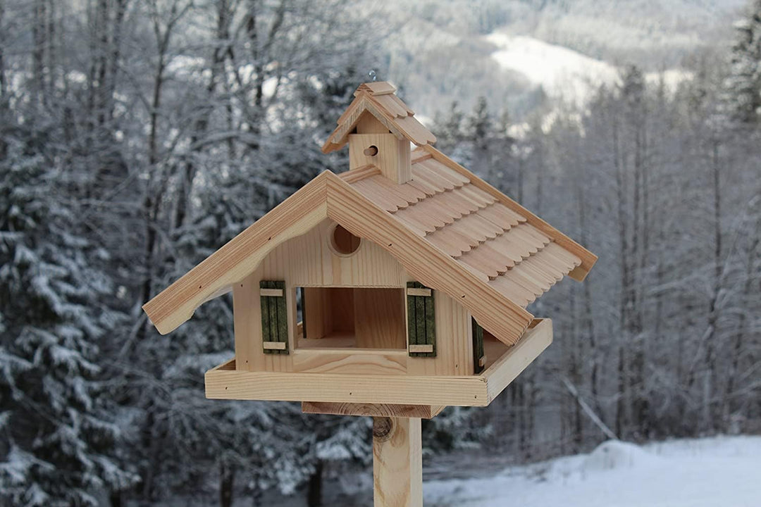 Vogelhaus Lärchenholz (V87) Holzschindeln Vogelhäuser Vogelfutterhaus Vogelhäuschen