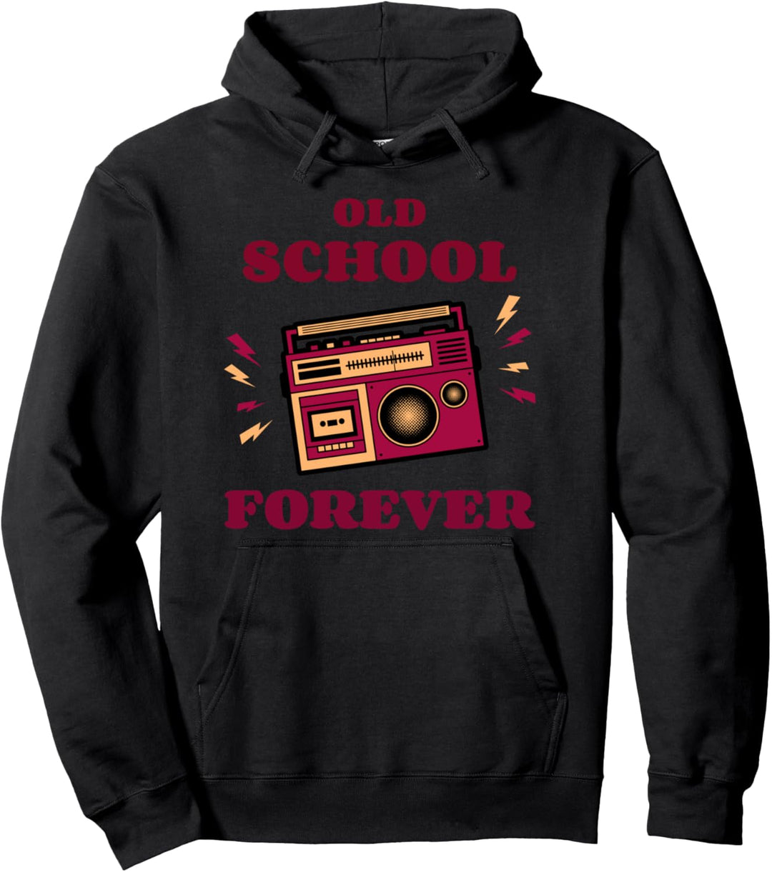 Musik Komisch Jahrgang Alt Schule Für immer Pullover Hoodie