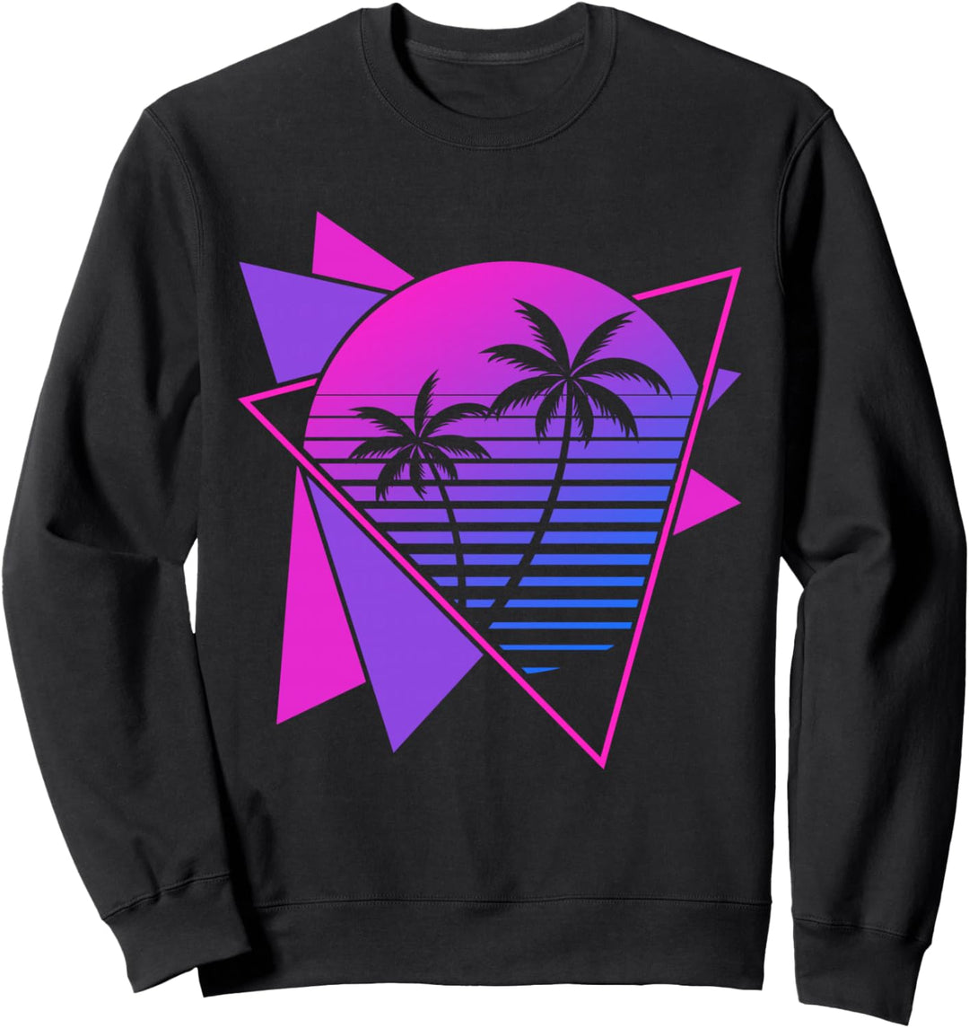 Retro 80er Synthwave Aesthetic 1990er Kunst Vaporwave Sweatshirt