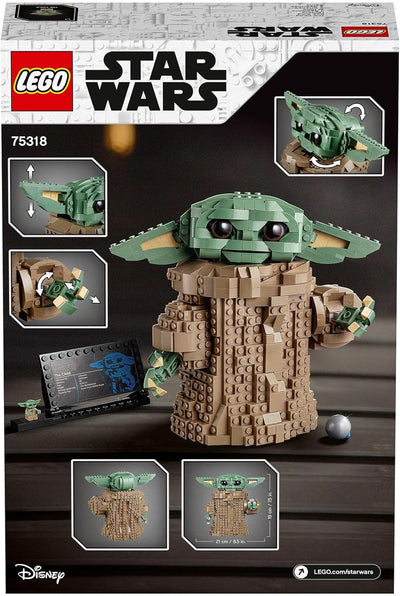 LEGO 75318 Star Wars: The Mandalorian Das Kind, grosse Baby-Yoda-Figur zum Bauen und Sammeln für Fan
