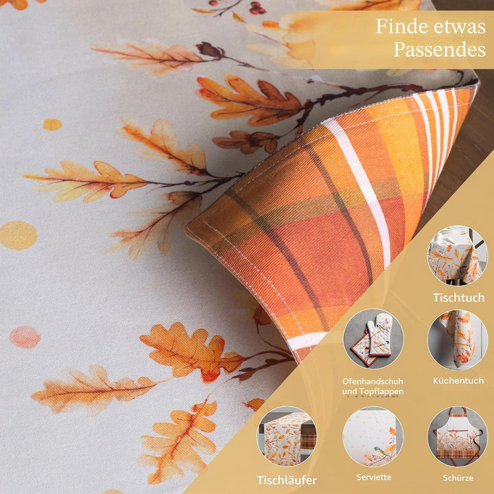 Maison d'Hermine Platzsets 4er-Set 100% Baumwolle waschbare Tischsets Wiederverwendbare Tischsets fü