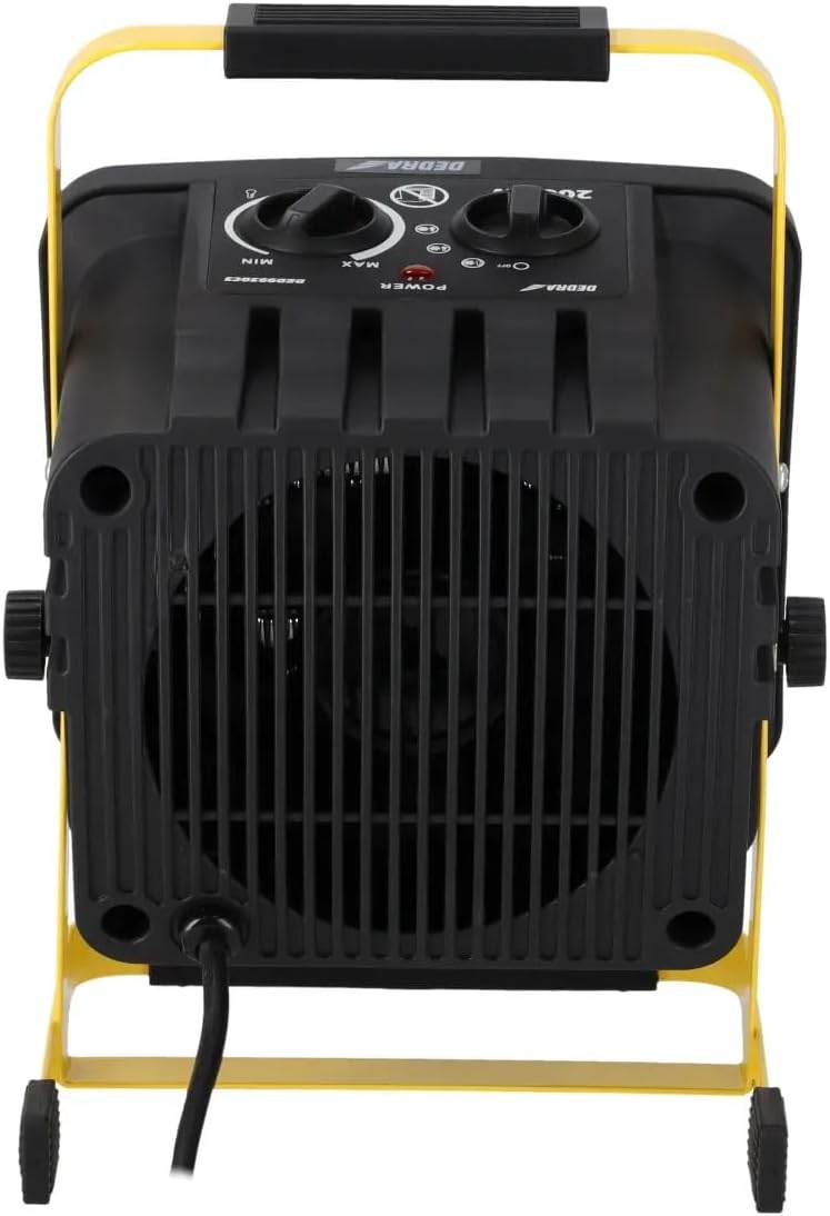 DEDRA Elektrische Heizung PTC 2,0 kW, quadratisch, mit Ständer Heizfläche 20 m², keramisches Heizele