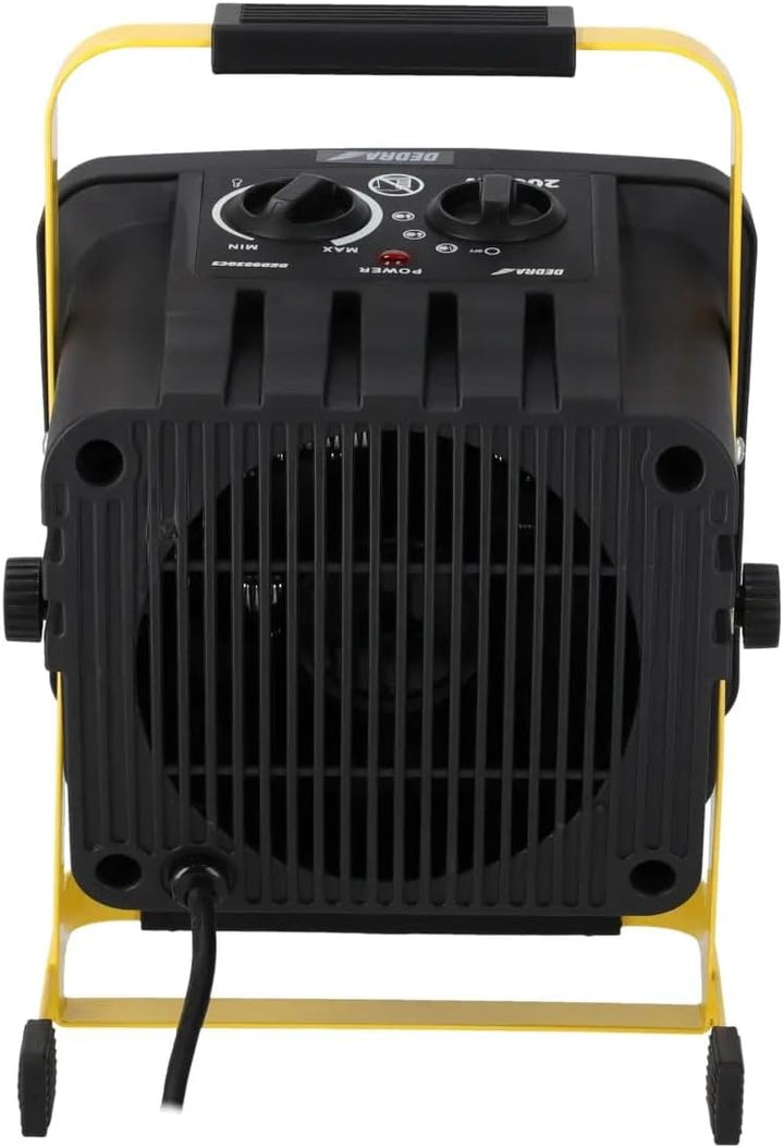 DEDRA Elektrische Heizung PTC 2,0 kW, quadratisch, mit Ständer Heizfläche 20 m², keramisches Heizele