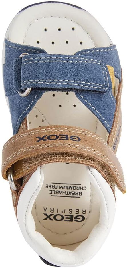 Geox Baby-Jungen B Sandal Tapuz Boy A Erste Schritte 18 EU Caramel Navy, 18 EU Caramel Navy