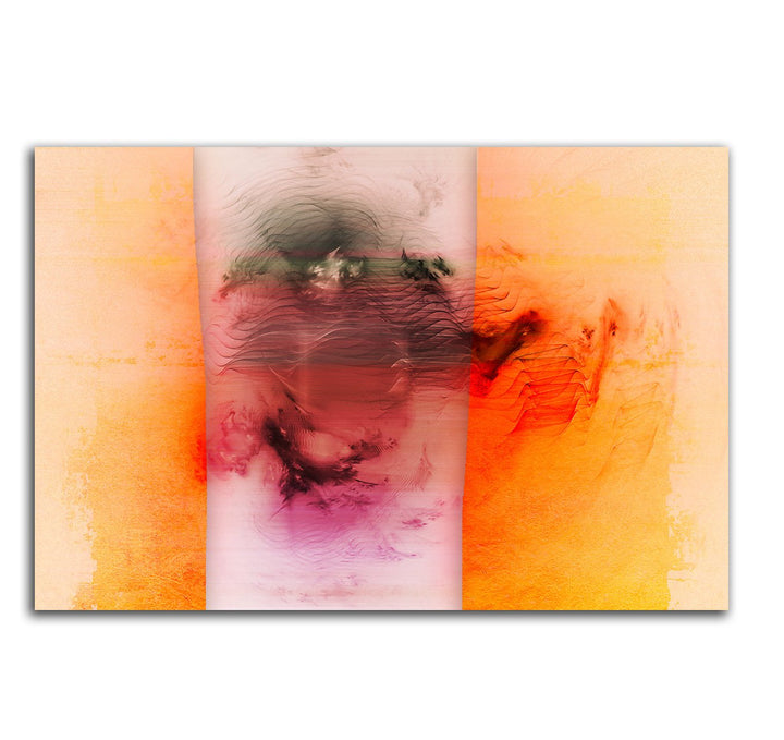 Paul Sinus Art Zarte Begegnung Abstraktes Bild auf Leinwand Abstrakt131_cm_dekoratives LeinLeinwandb