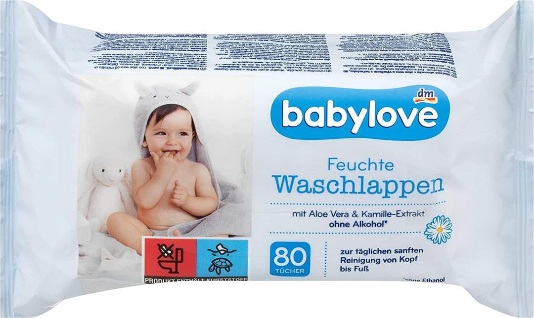 Babylove Artikel (800 Tücher (10x80St), Babylove Feuchte Waschlappen) 1 stück (1er Pack) Babylove Fe