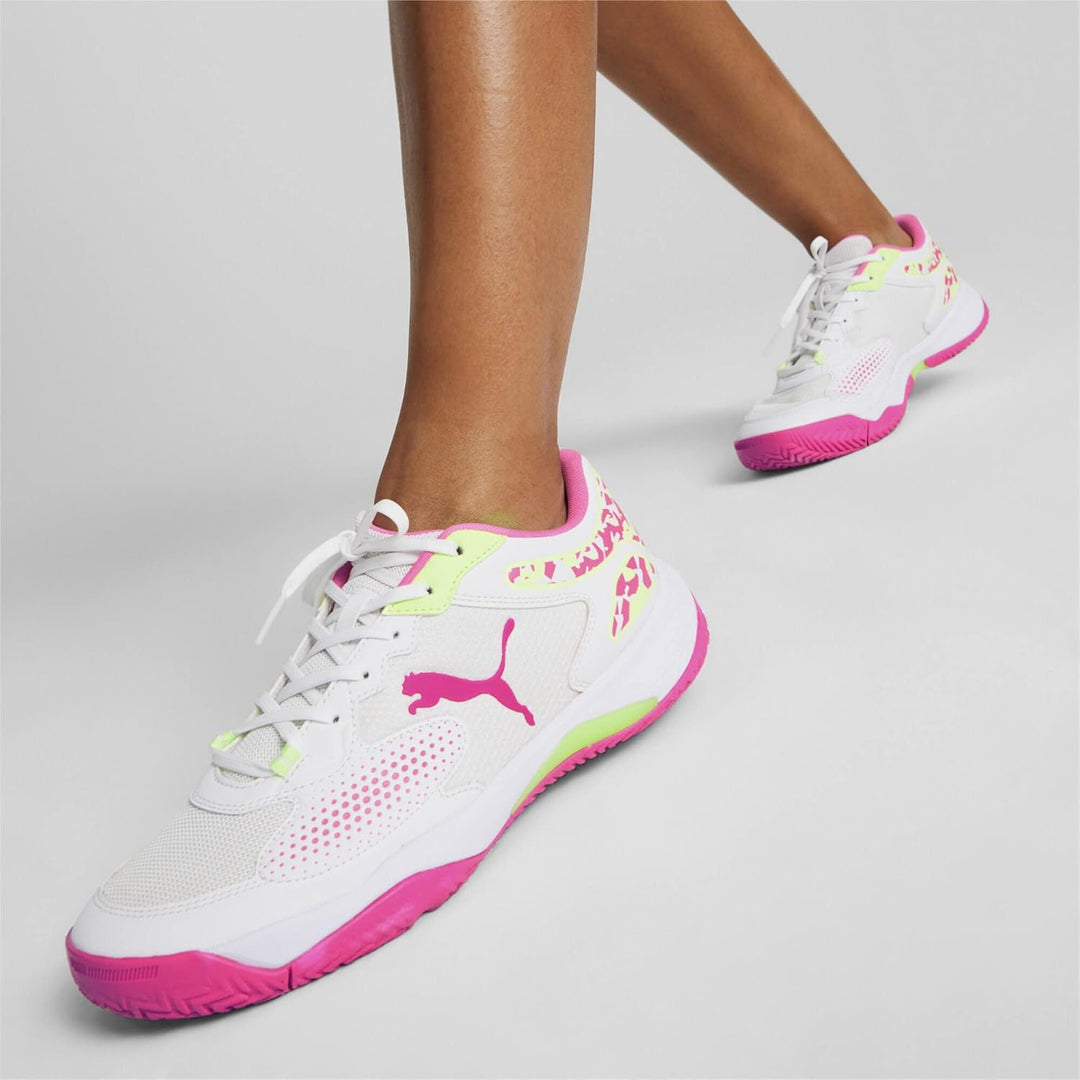PUMA Herren Solarcourt RCT Fussballschuh 44 EU Puma White Ravish Fast Yellow, 44 EU Puma White Ravis