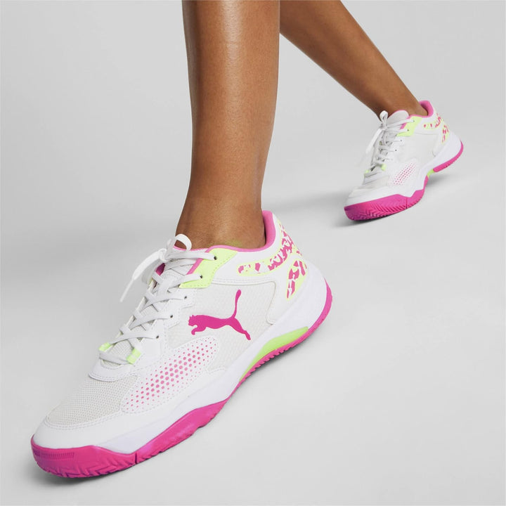 PUMA Herren Solarcourt RCT Fussballschuh 44 EU Puma White Ravish Fast Yellow, 44 EU Puma White Ravis