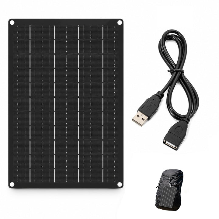Solar USB Ladegerät 10W 5V, Tragbares Solarpanel mit USB-Anschluss, wasserdichtes Solarladegerät für