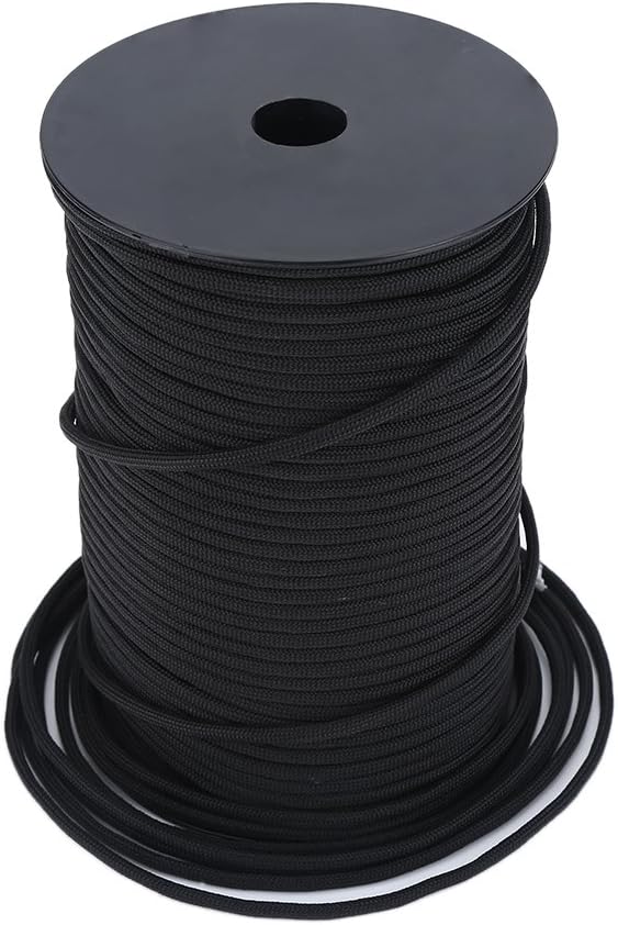 Fallschirmschnur 550 Paracord 9-Strang Überlebensseil im Freien, 100m Standard, Reflektierend, Schwa