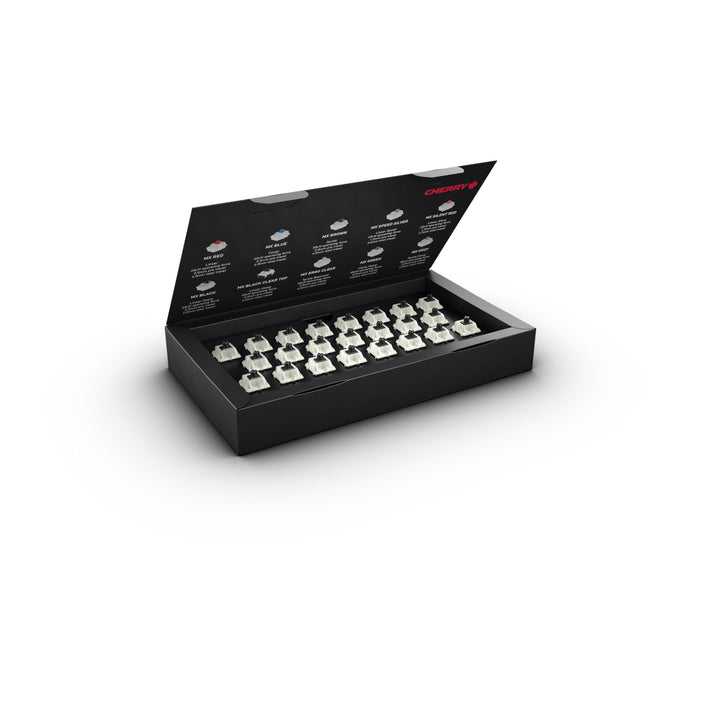 CHERRY MX Black Clear TOP Switch Kit, 23 Mechanische Tastatur-Schalter, für DIY, Hot Swap oder Gamin