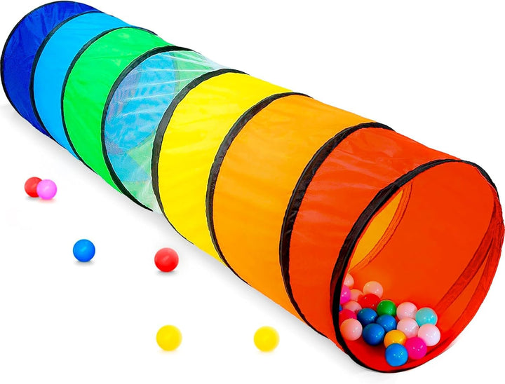 NUBUNI Tunnel XL 180 cm. : Tunnel Kinder : Kriechtunnel : Krabbeltunnel für Kinder : Spieltunnel Kin