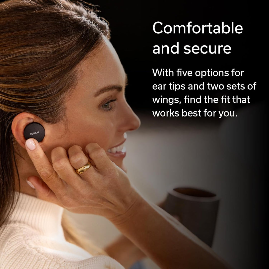 Denon PerL True Wireless-Kopfhörer, personalisiertes Klangprofil mit Masimo Adaptive Acoustic Techno