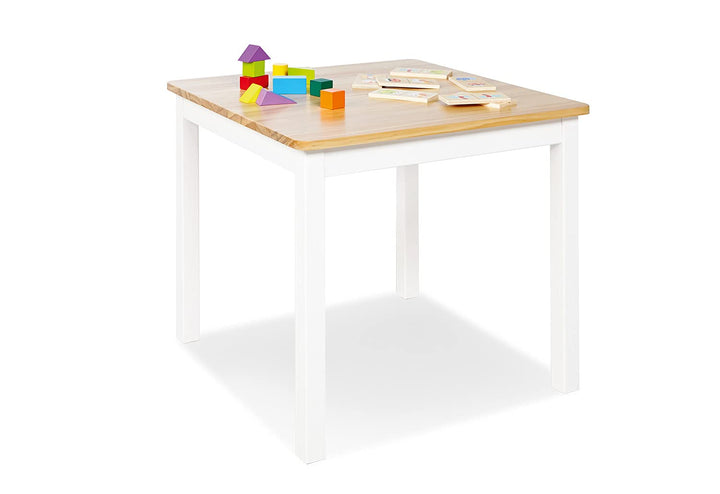 PINOLINO Kindertisch Fenna, aus massivem Holz, Tischhöhe 51 cm, für Kinder von 2 – 7 Jahren, weiss u