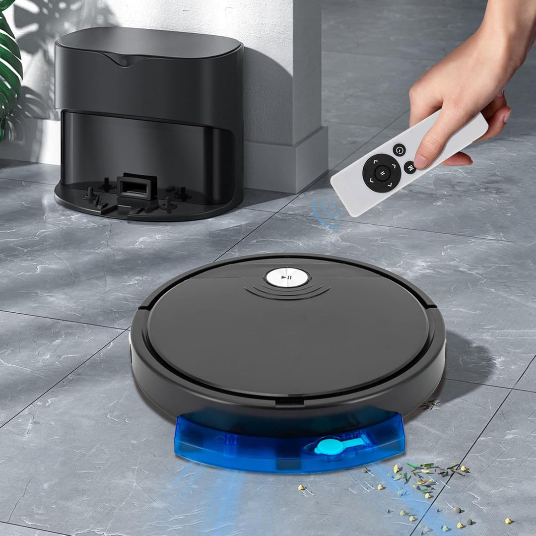 RS800 Saugroboter mit Wischfunktion Absaugstation Fegen/Saugen/Wischen 3-in-1-Kehrmaschine, Multifun