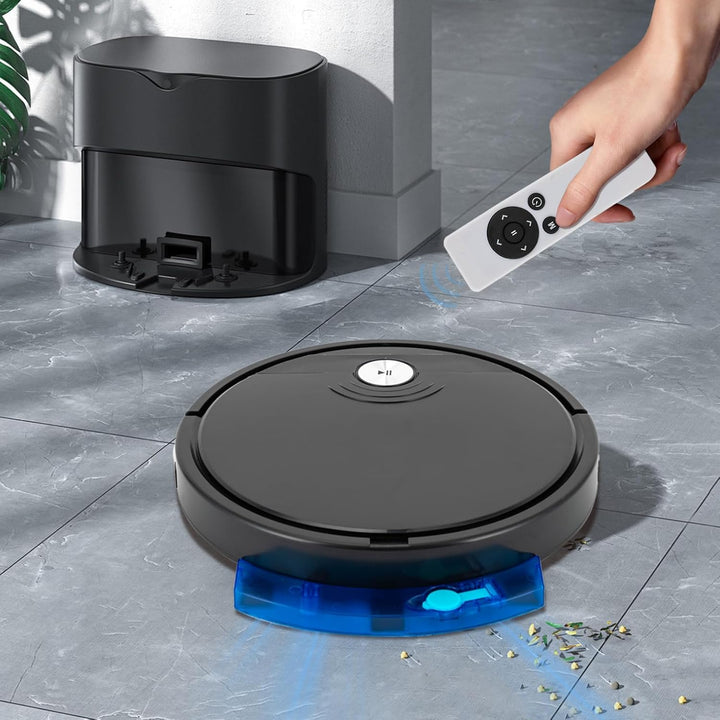 RS800 Saugroboter mit Wischfunktion Absaugstation Fegen/Saugen/Wischen 3-in-1-Kehrmaschine, Multifun