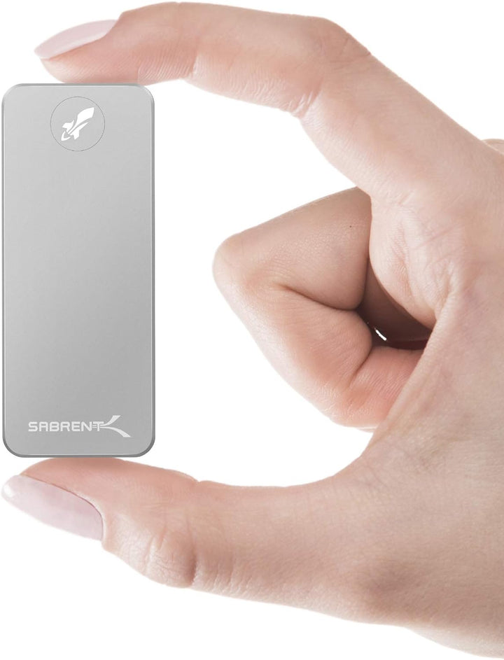Sabrent Portable SSD 1TB, Festplatte extern NVMe, USB 3.2 Gen 2, 1000 MB/s Lesen, 1000 MB/s Schreibe