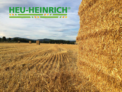 Heu-Heinrich® 6 x 1kg Bio Stroh als Streu, weiches Einstreu für Ihr Heimtier, 100% Bio Stroh Einstre