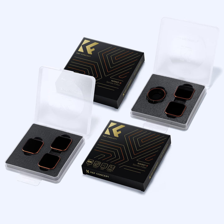 K&F Concept ND Filtersets mit Polfilter(CPL,ND8,ND16,ND32,ND64,ND1000) 6 Pack Filtersets Kompatibel