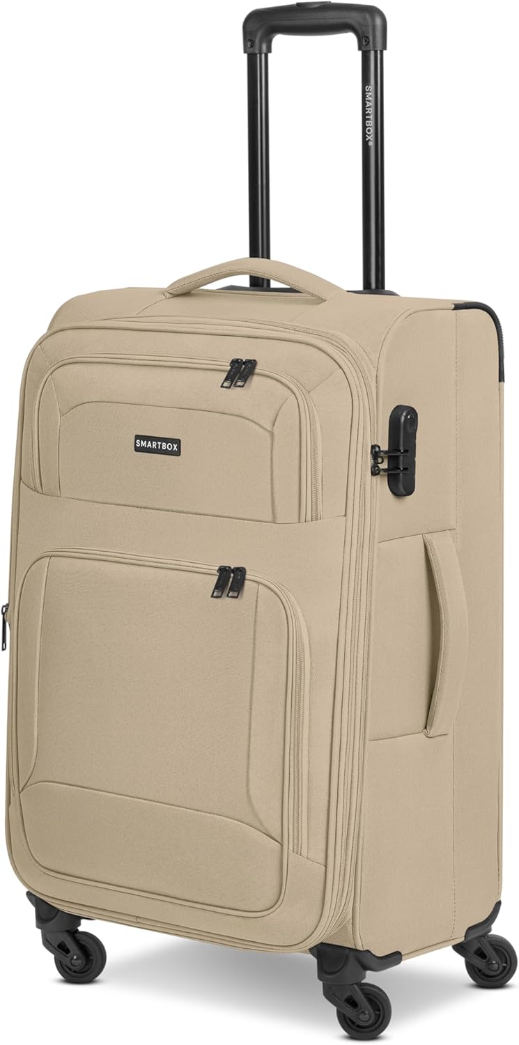 SMARTBOX Weichgepäck Koffer-Set 3-teilig für Damen & Herren | leichte & stabile Reise-Trolleys, hoch