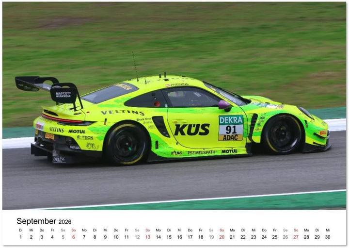 Motorsport aus Zuffenhausen (Wandkalender 2026 DIN A3 quer), CALVENDO Monatskalender: Porsche Motors