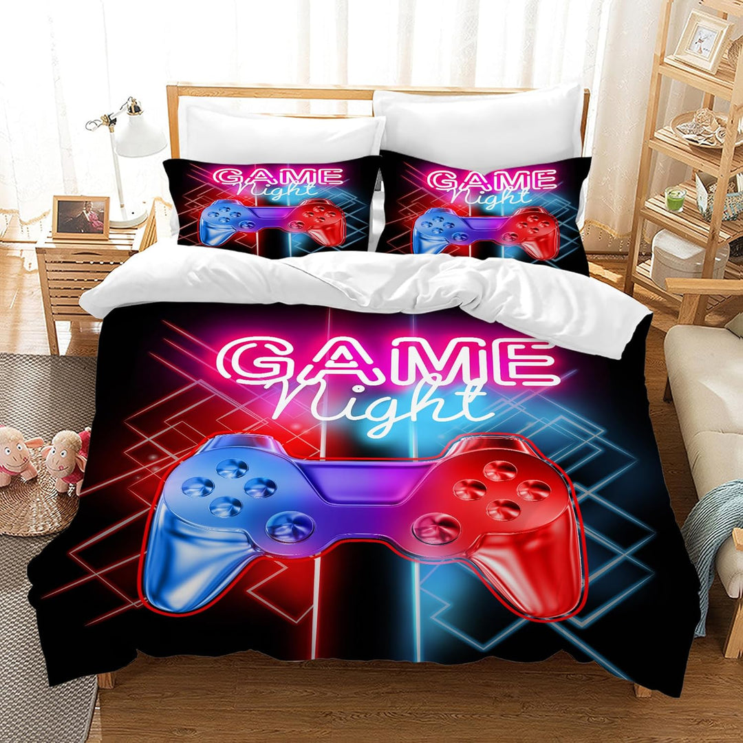 LLTTEER Gamepad Bettwäsche Set Jungen Gamer Bettbezug Set Jungen Gamepad Bettwäsche Set 3D Effekt Ga