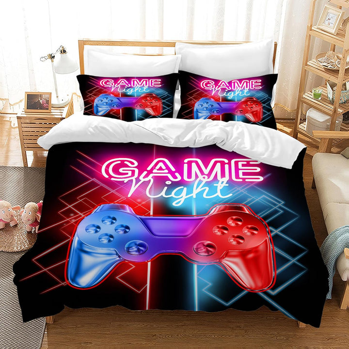 LLTTEER Gamepad Bettwäsche Set Jungen Gamer Bettbezug Set Jungen Gamepad Bettwäsche Set 3D Effekt Ga