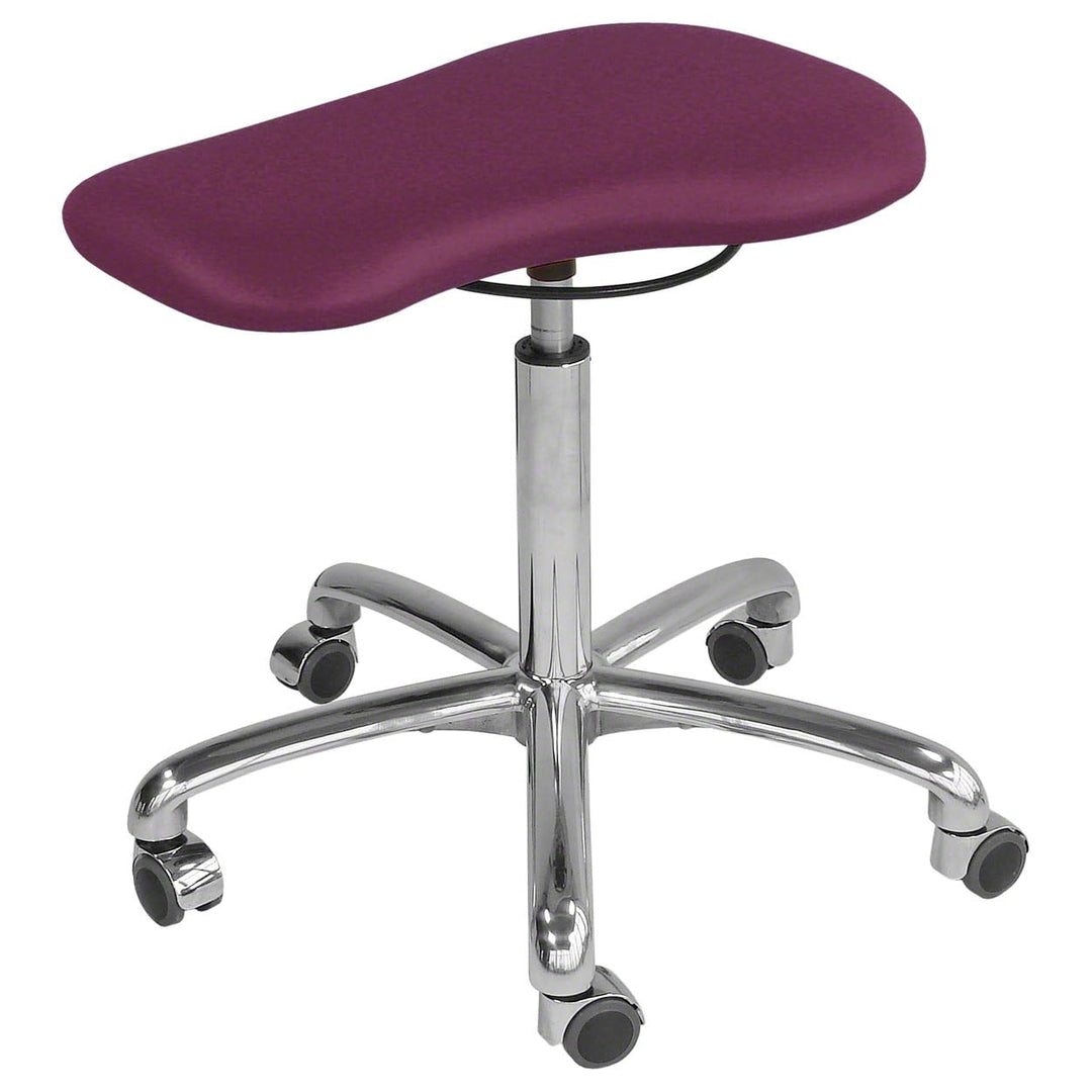 Sport-Tec Therapiehocker Exklusiv mit Polster und Rollen, Praxishocker, Rollhocker Orchidee, Orchide