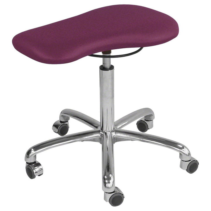 Sport-Tec Therapiehocker Exklusiv mit Polster und Rollen, Praxishocker, Rollhocker Orchidee, Orchide