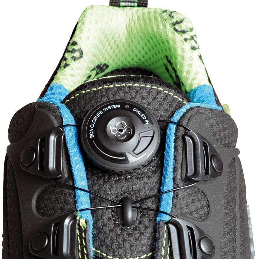 Cofra 78880-000.W43 BURST S3 ESD SRC Sicherheitsschuhe, Schwarz/Hellgrün, Grösse 43 43 EU, 43 EU