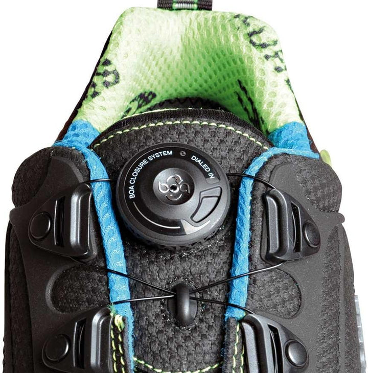 Cofra 78880-000.W43 BURST S3 ESD SRC Sicherheitsschuhe, Schwarz/Hellgrün, Grösse 43 43 EU, 43 EU