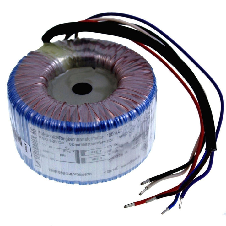 Sedlbauer Ringkerntrafo Transformator 100VA 2x12V für Audio, Industrie, Halogen und Schienensysteme