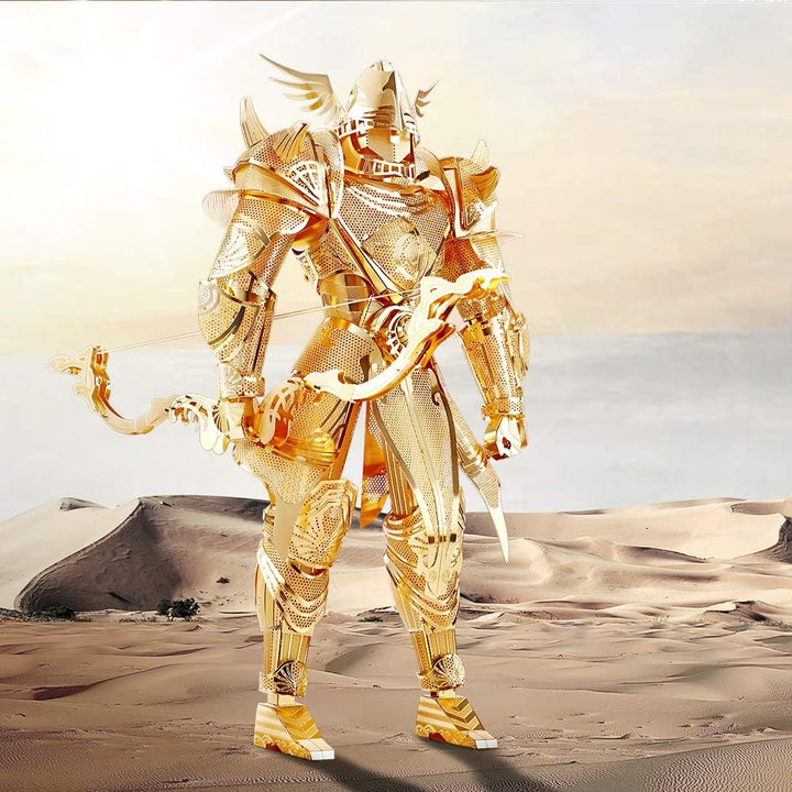 Piececool 3D Puzzle Metall, Mechkrieger Kampfritter für Modellbausatz Erwachsene, 3D-Puzzles zu Baue