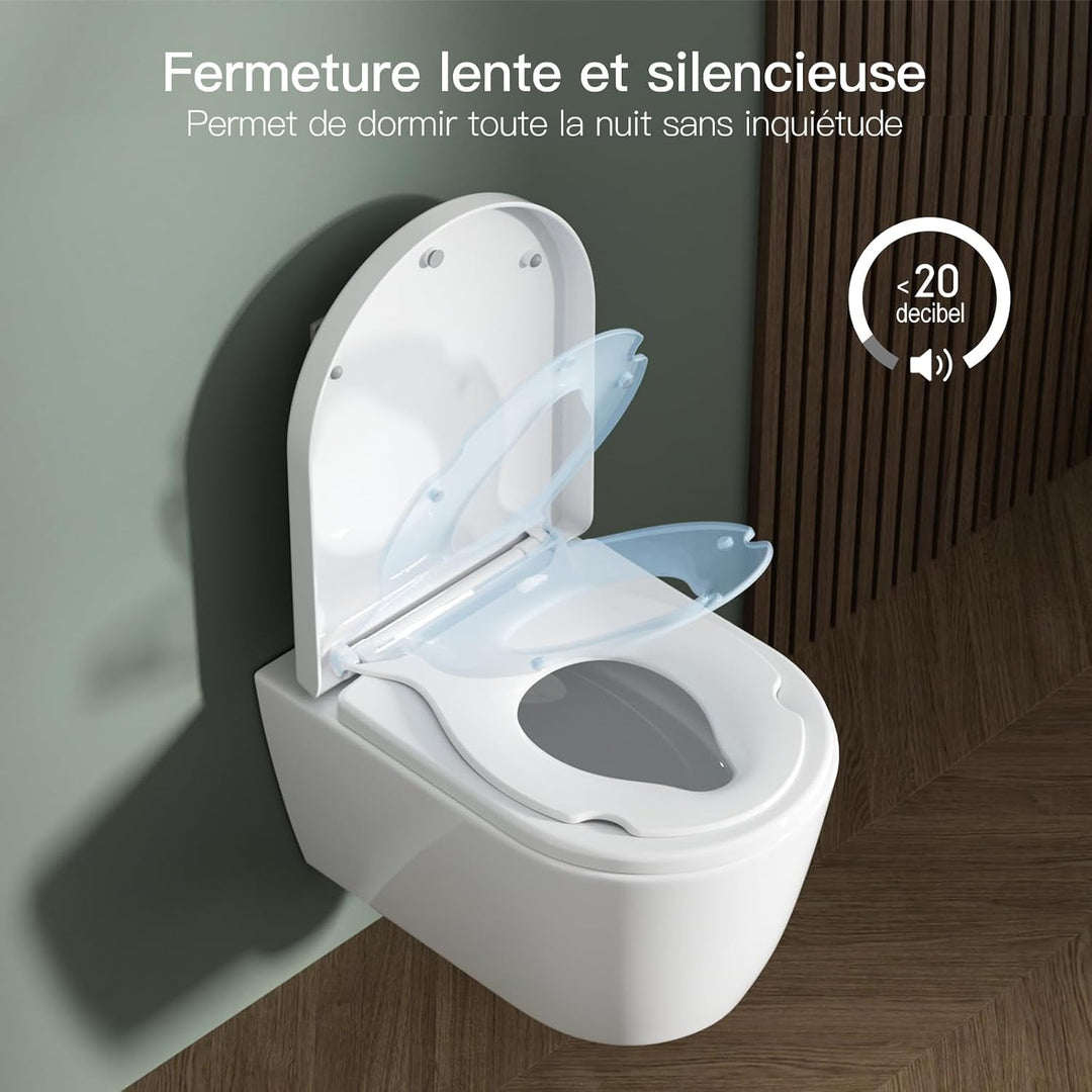 Rainsworth Nano Glaze Toilettensitz Kinder Form D,Urea Formaldehyd Wc Sitz Mit Absenkautomatik,Ergon
