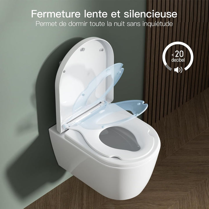 Rainsworth Nano Glaze Toilettensitz Kinder Form D,Urea Formaldehyd Wc Sitz Mit Absenkautomatik,Ergon