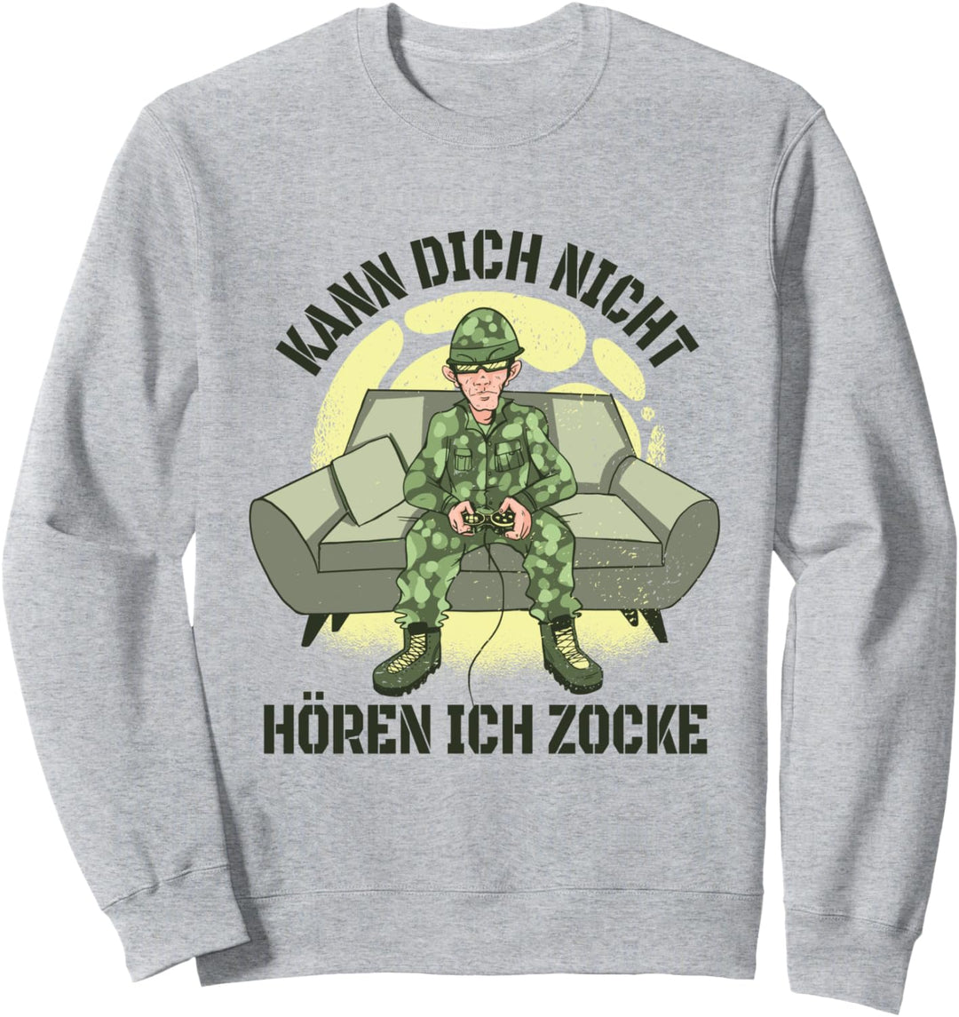 Ich höre dich nicht ich bin am Zocken Hunde Gamer Gaming Sweatshirt
