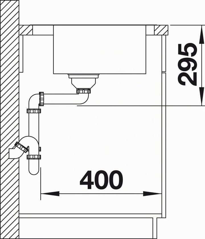 BLANCO DIVON II 45 S-IF | Edelstahl | Einbauart: Einbau von Oben & Flächenbündig | Hauptbecken recht